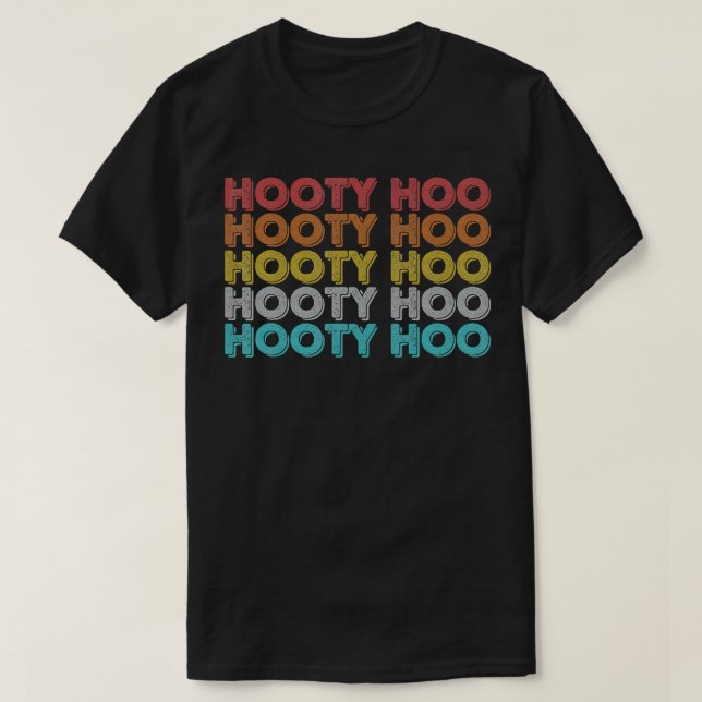 Vintage Retro Hooty Hoo  T-Shirt (Design Front)