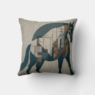 vintage retro horse cushion