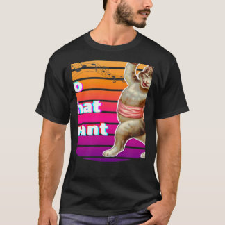 Vintage Retro I Do What I Want My Black Cat 1 T-Shirt