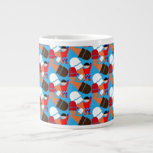 Vintage Retro Ice Cream Art Large Coffee Mug
