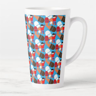 Vintage Retro Ice Cream Art Latte Mug