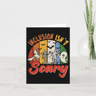 Vintage Retro Inclusion Isn't Scary Halloween Boo Card