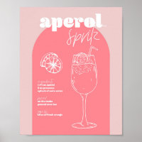 Vintage Retro Inspired Aperol Spritz Recipe Pink