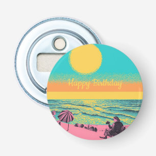 Vintage/retro inspired, beach bottle opener