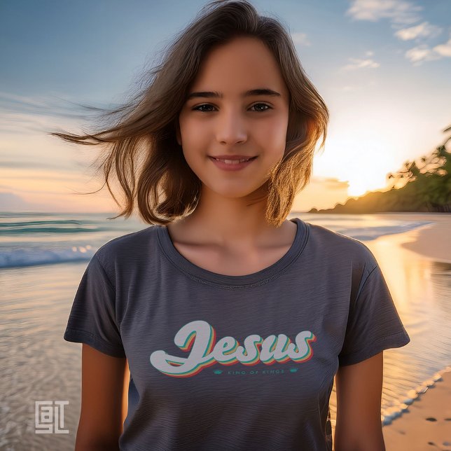 Vintage Retro Jesus King of Kings T-Shirt (Creator Uploaded)