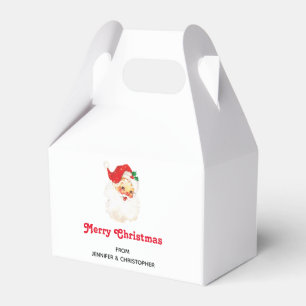 Vintage Retro Jolly Old Santa Claus Christmas Favour Box