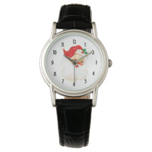 Vintage Retro Jolly Old Santa Claus Christmas Watch