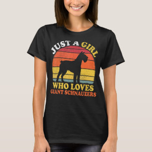 Vintage Retro Just A Girl Who Loves Giant Schnauze T-Shirt
