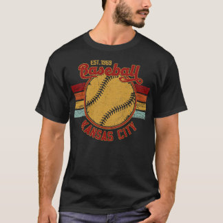 Vintage Retro Kansas City Baseball Est 1969 Baseba T-Shirt