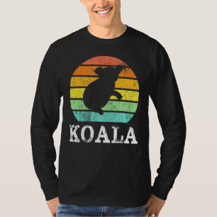 Vintage Retro Koala Sunset Silhouette Animal Tee
