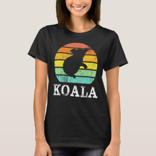 Vintage Retro Koala Sunset Silhouette Animal Tee