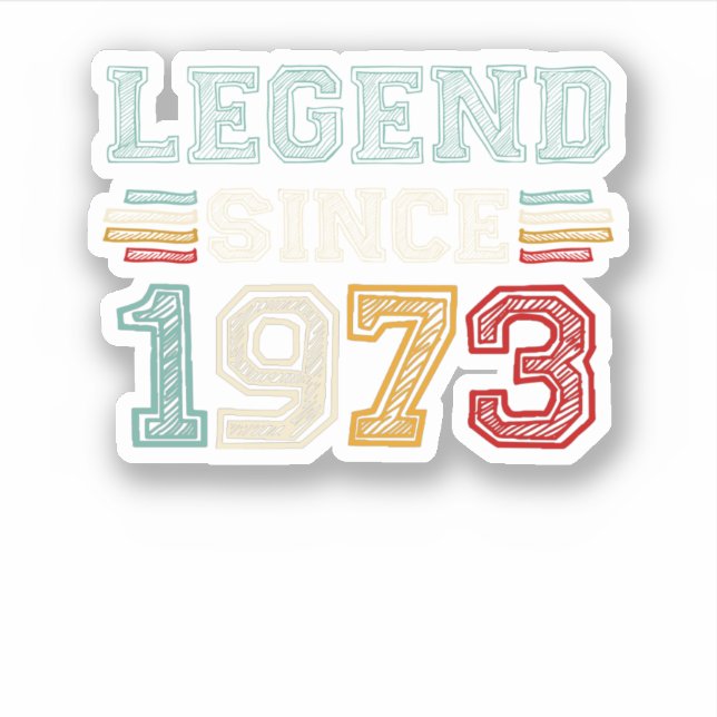 Vintage Retro Legend Since 1973 (Front)