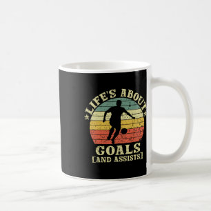 Vintage Retro Life's About Goals And Ists  Coffee Mug