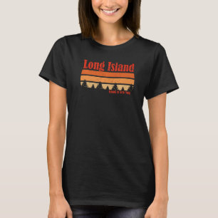 Vintage Retro Long Island New York Weathered 70's T-Shirt