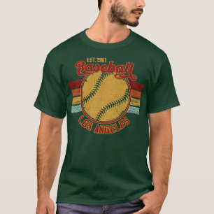 Vintage Retro Los Angeles Baseball Est 1961 Baseba T-Shirt