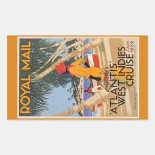 Vintage retro Luggage sticker