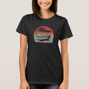 Vintage Retro Lumberjack Arborist Logger Branch Ma T-Shirt
