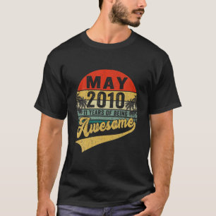 Vintage Retro May 2010 11Th Birthday Gifts 11 Year T-Shirt