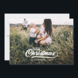 Vintage retro merry Christmas. Holiday Card<br><div class="desc">Vintage retro merry Christmas with hand drawn sprigs. Change the colour to customise. Part of a  collection.</div>