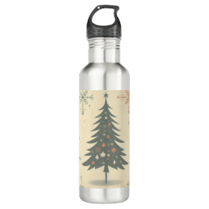 Vintage/Retro modern Christmas/winter 710 Ml Water Bottle