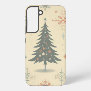 Vintage/Retro modern Christmas/winter Samsung Galaxy Case