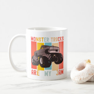 Vintage Retro - Monster Trucks Are My Jam Coffee Mug