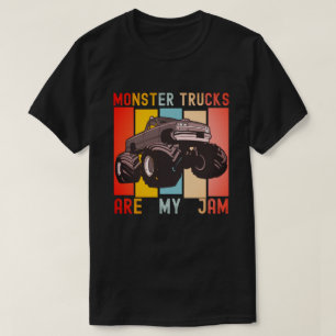 Vintage Retro - Monster Trucks Are My Jam T-Shirt