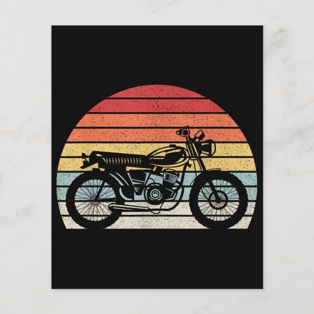 Vintage Retro Motorcycle (Front)