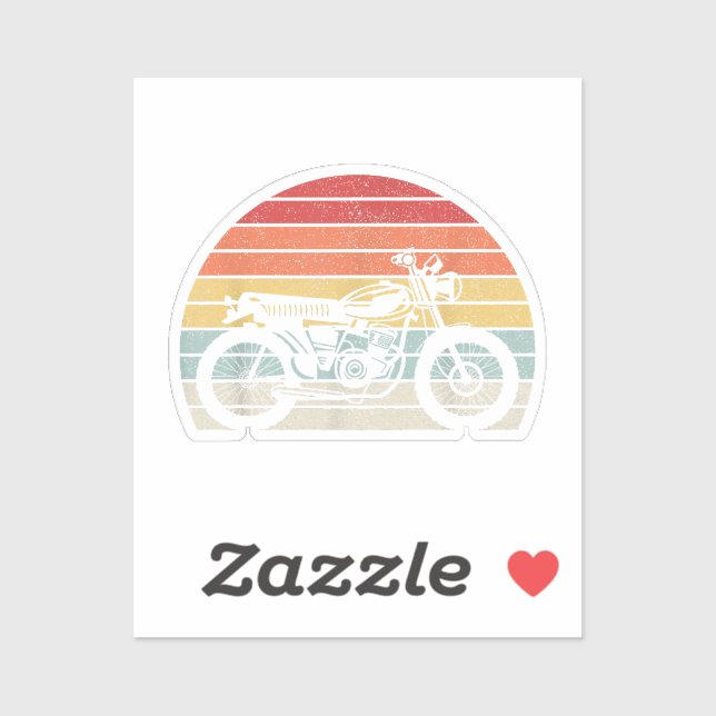 Vintage Retro Motorcycle (Sheet)