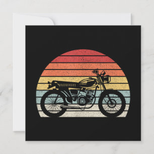 Vintage Retro Motorcycle Invitation