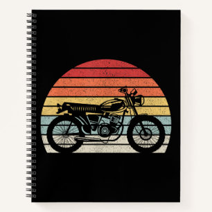 Vintage Retro Motorcycle Notebook