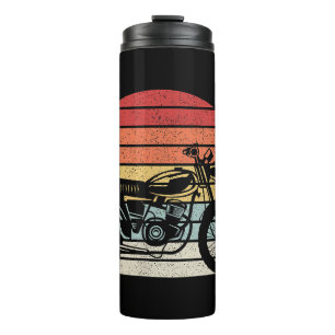 Vintage Retro Motorcycle Thermal Tumbler