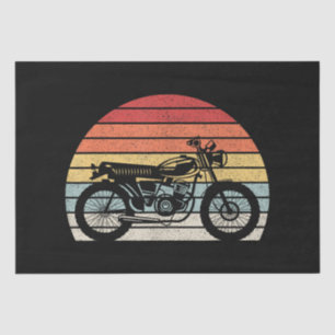 Vintage Retro Motorcycle Tissue Paper