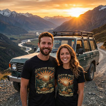 Vintage Retro Mountain | Camping Hiking Outdoor