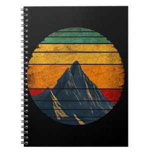 Vintage Retro Mountain Climbing Hiking Mountaineer Notebook