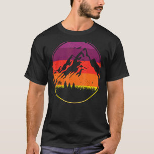 Vintage retro mountain for climbers and hikers T-Shirt
