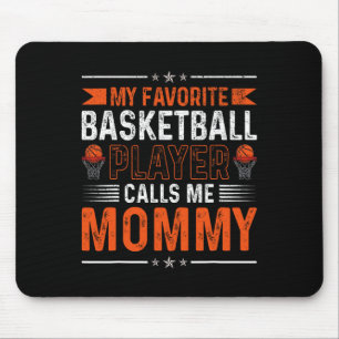 Vintage Retro My Favourite Sketll Player Calls Me Mouse Pad
