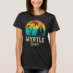 Vintage Retro Myrtle Beach Sunset Matching Family T-Shirt