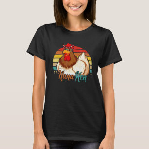 Vintage Retro Nana Hen Chicken Mother's Day T-Shirt