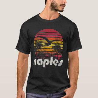 Vintage Retro Naples Fl Florida 70s 80s Style Men  T-Shirt