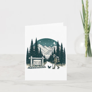 Vintage Retro National Park After Dark Skeleton Hi Card