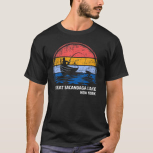 Vintage Retro New York Great Sacandaga Lake Summer T-Shirt