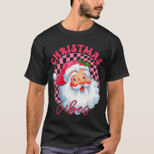 Vintage Retro Nk Santa Christmas Vibes Groovy Nk S T-Shirt