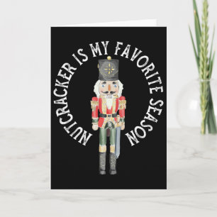 Vintage Retro Nutcracker Is My Favourite Season Ch Card