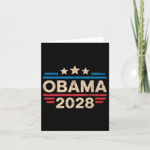 Vintage Retro Obama For President 2028 Funny  Card