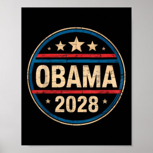 Vintage Retro Obama For President 2028 Poster