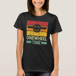 Vintage Retro Onewheel Time E Skateboard T-Shirt