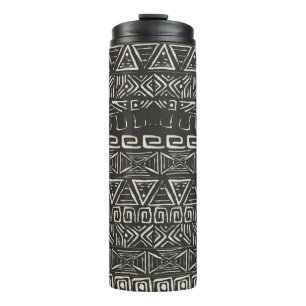 vintage retro pattern. Aztec background.  Thermal Tumbler
