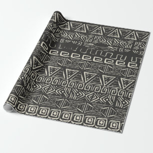 vintage retro pattern. Aztec background.  Wrapping Paper