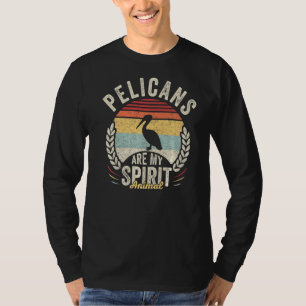Vintage Retro Pelicans Are My Spirit Animal Pelica T-Shirt